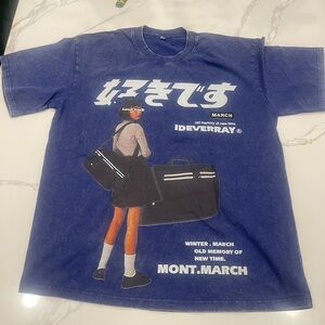 Blue Graphic vintage Shirt L